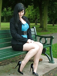 A bit of outdoor high heel fun with one of our gorgeous..